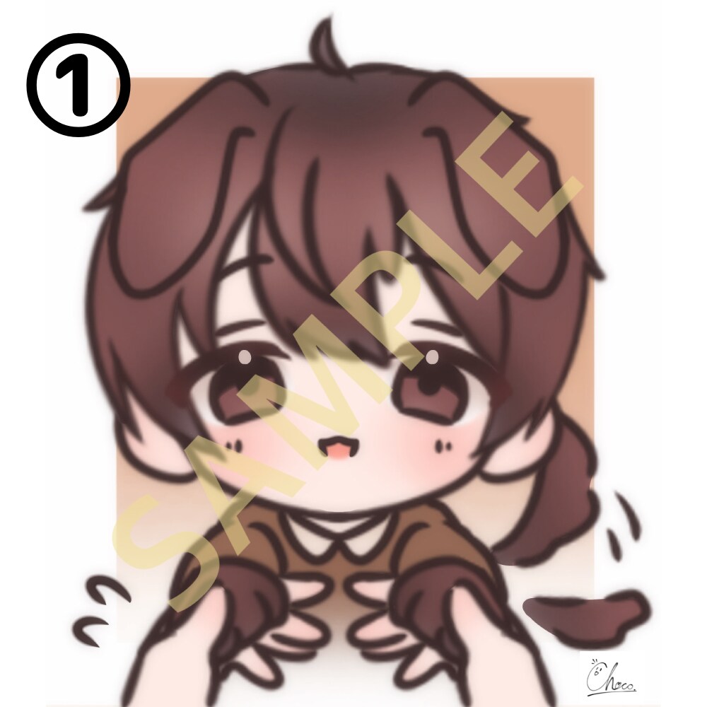 皆さんのとても可愛いミニキャラ描きます 可愛い子描いてほしい！この子をミニキャラを描いてほしいなど イメージ1