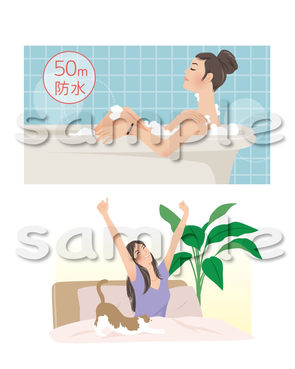 美容・健康に関するイラストを描きます 文章では伝えきれないコトをイラストで伝えます。 イメージ4