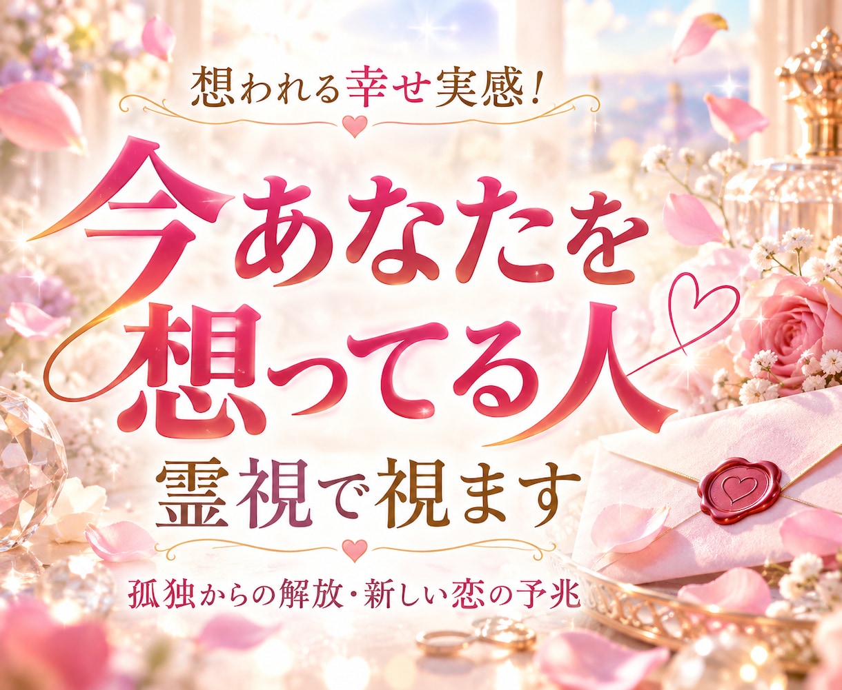 想われる幸せ実感！今あなたを想ってる人を霊視します 孤独からの解放、新しい恋の予兆。次の一歩を後押しします。 イメージ1