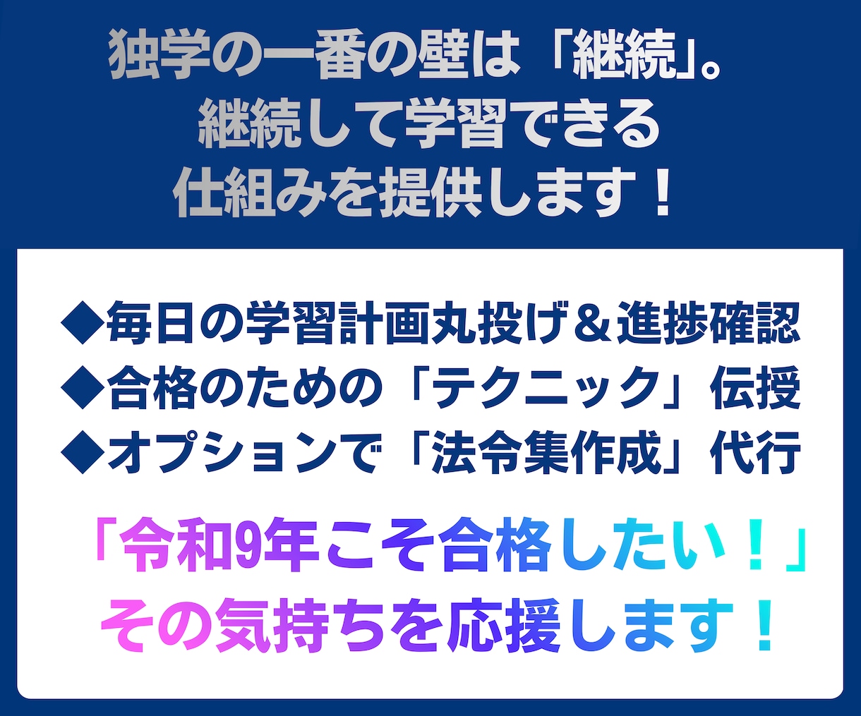 R9年2級建築士学科学習サポートします 継続できる学びの仕組みづくり｜学習計画立案から質問対応まで イメージ3