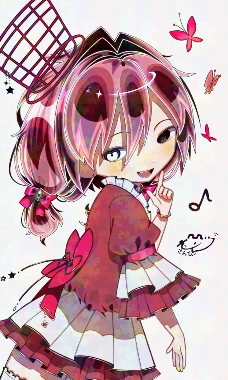 女の子のアイコン 待ち受けかきます 彩度が高くキラキラな絵はお任せ下さい。 イメージ1