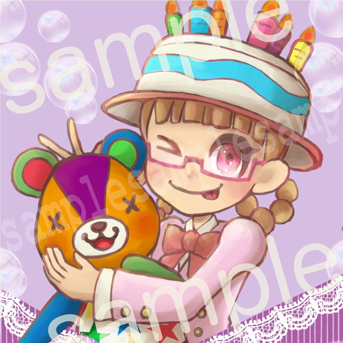 かわいいSNS用アイコン描きます あなたの自キャラをアイコンにします！ゲームや版権OK！ イメージ4