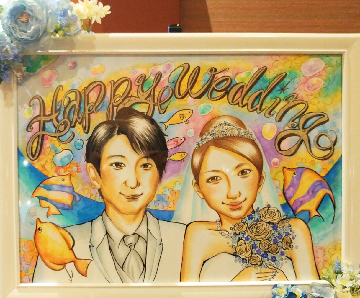 素敵なウェルカムボード様々なスタイルでかきます リアルに可愛くシックに..どんなスタイルの絵も可能です‼️ イメージ2