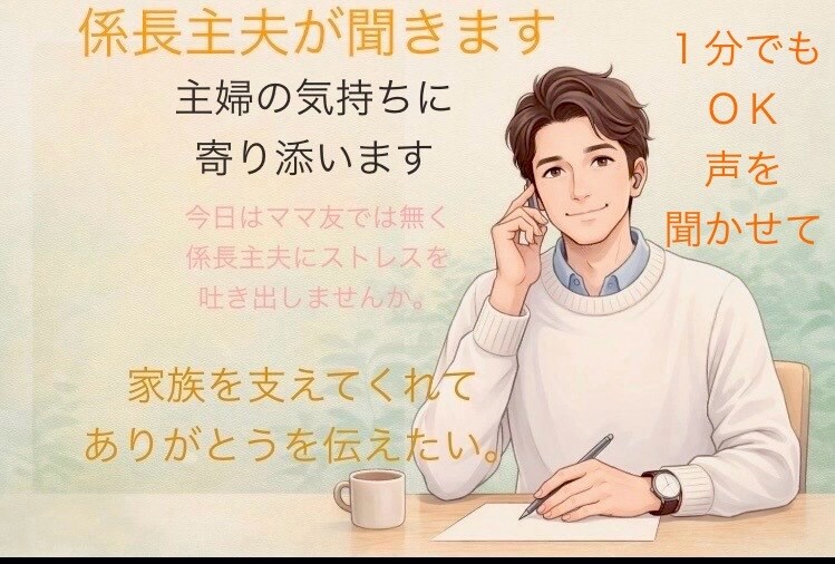 ストレス社会、家、会社でもストレス！発散させます 料理好きおじさんが聞きます！ストレス全部出しちゃいましょう イメージ1