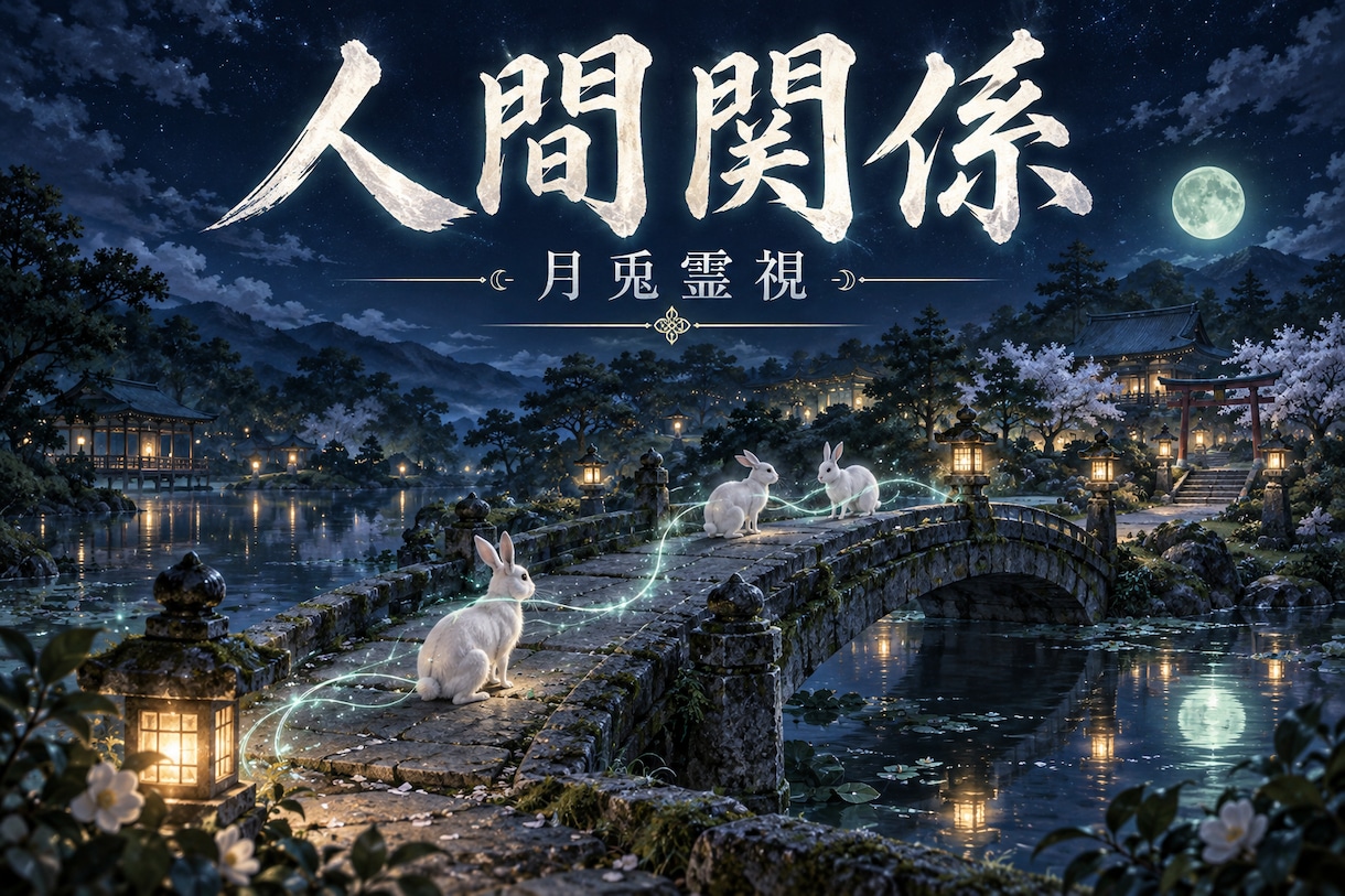 神主が霊視であなたの人間関係を読み解きます つながりの糸を月兎霊視で静かに読み解きます イメージ1