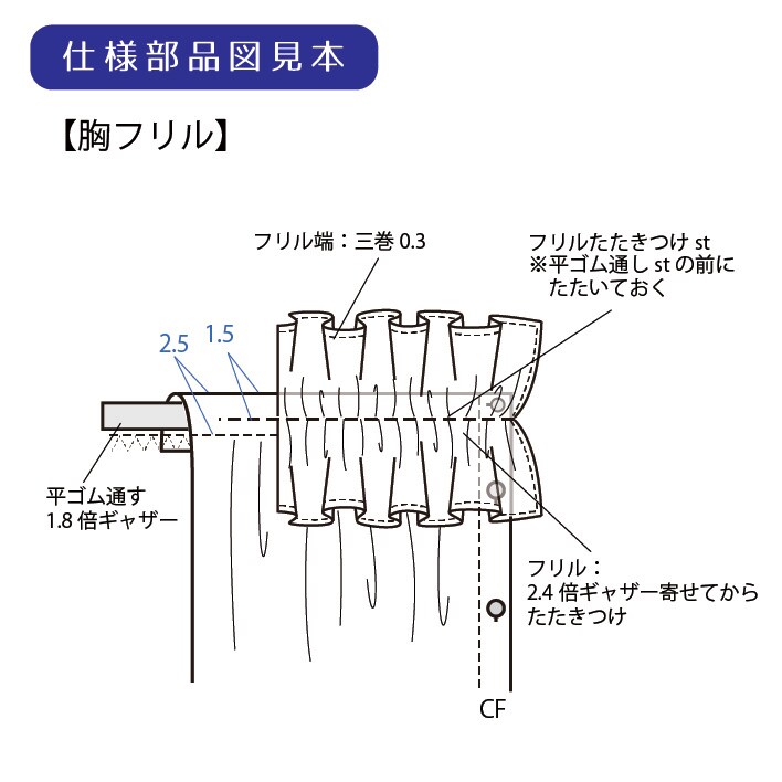 詳しい指示ありの方専用【縫製仕様書】を作成します スピード納品はオプションから可能！詳しいご指示をお願いします イメージ6