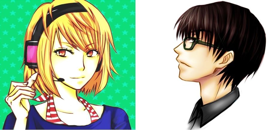 SNS用アイコン・ヘッダーお描きいたします カッコかわいいやイケメン系得意です！お気軽にご相談ください イメージ5