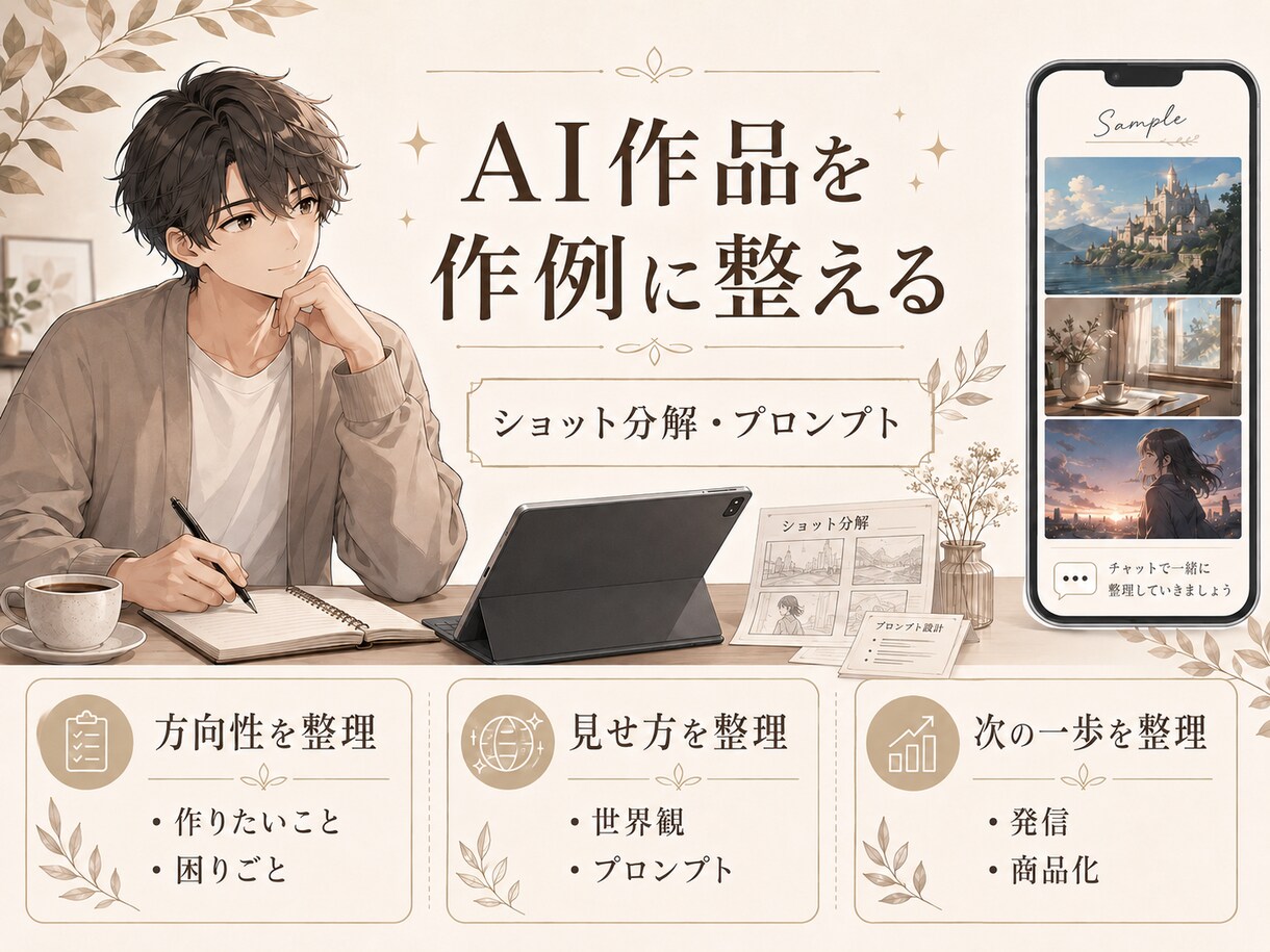 AI動画の作例用設計図を作ります ショット分解・プロンプトまで整理したい方へ イメージ1
