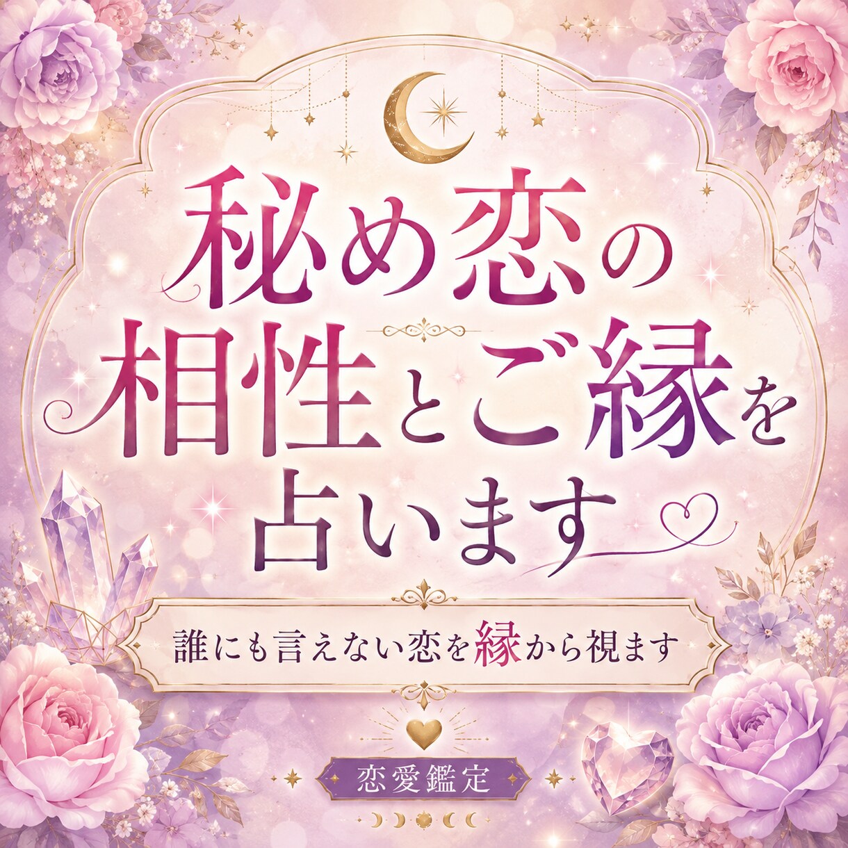 秘め恋の相性とご縁を占います 誰にも言えない恋を縁から視ます イメージ1