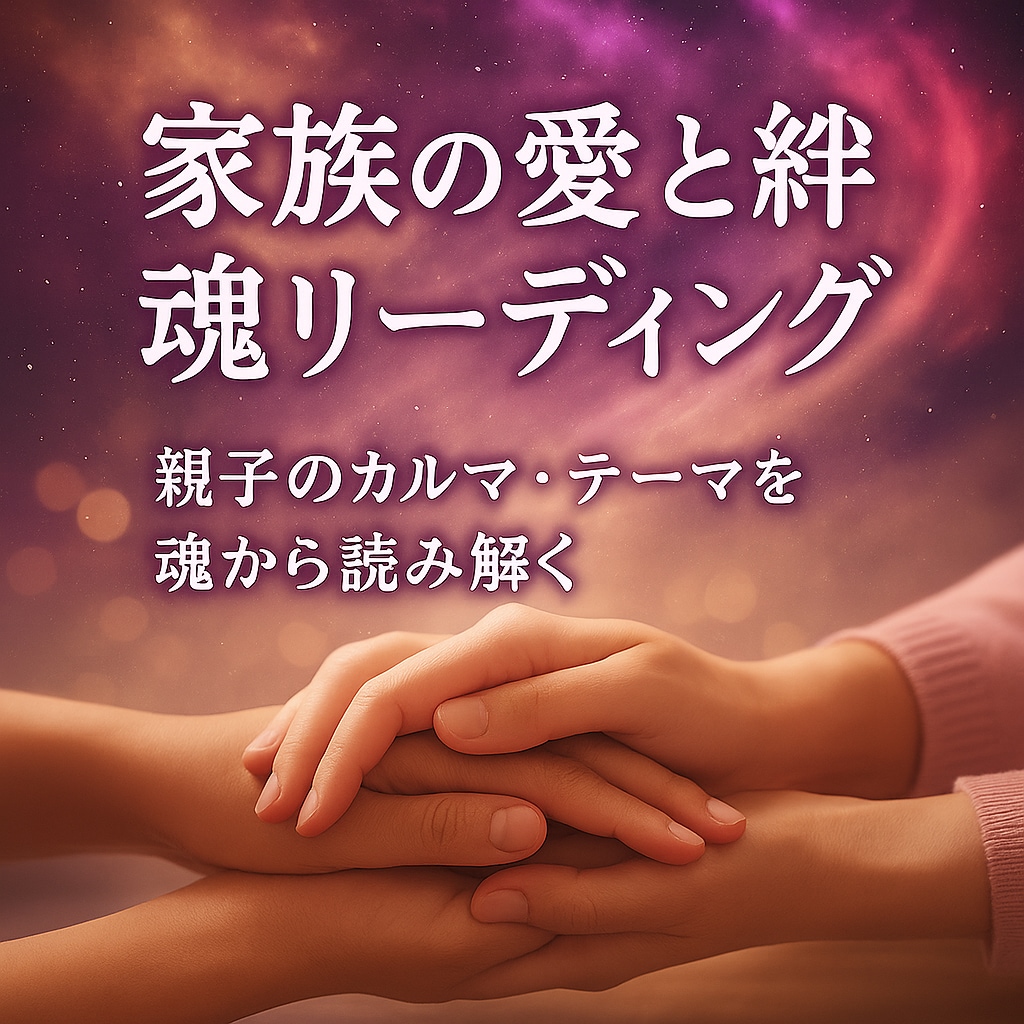 魂で結ばれた家族の人間関係を読み解く鑑定をします 家族や親子の魂の課題に気づきと癒しを イメージ1