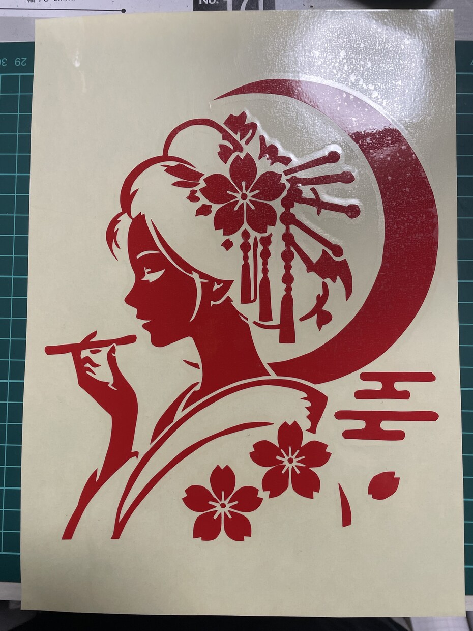 オリジナルカッティングステッカー作ります 世界に一枚だけ。あなたのイメージを手切りで形にします。 イメージ1