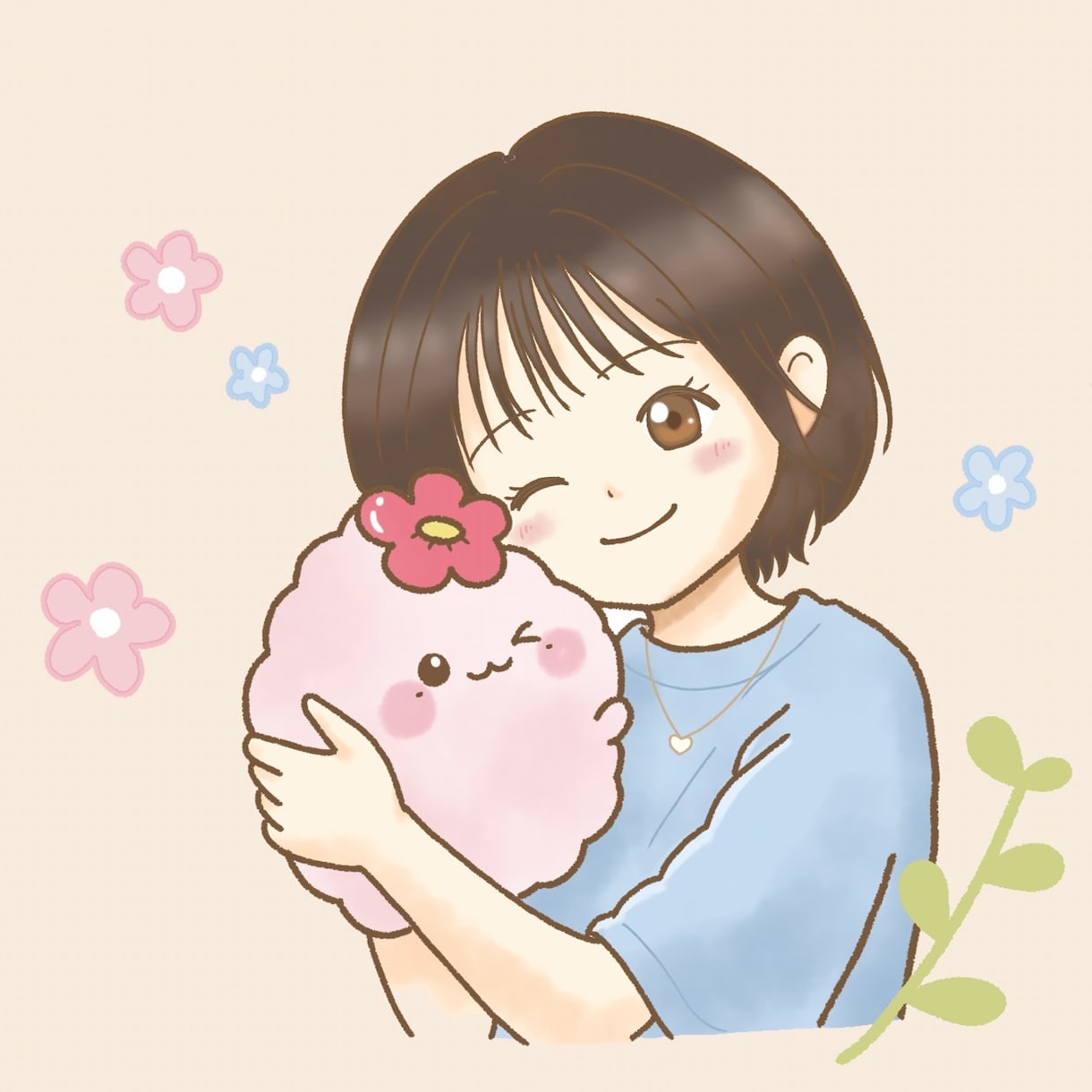 やさしくほっこりした似顔絵を描きます お写真をもとに、ふんわり優しいタッチでお描きします✾ イメージ6