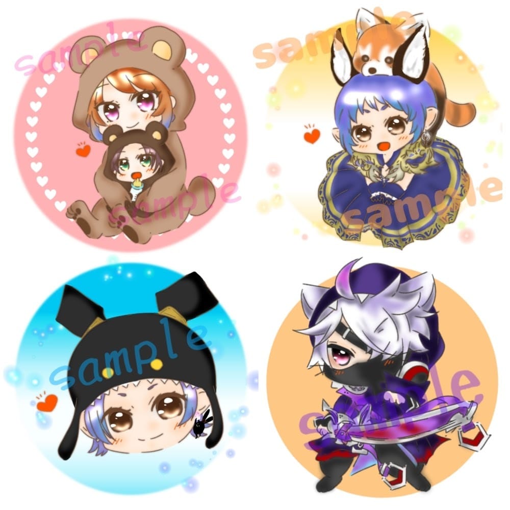 かわいいちびキャライラストご制作します 背景あり・背景透過の２点セットでこのお値段！ イメージ8