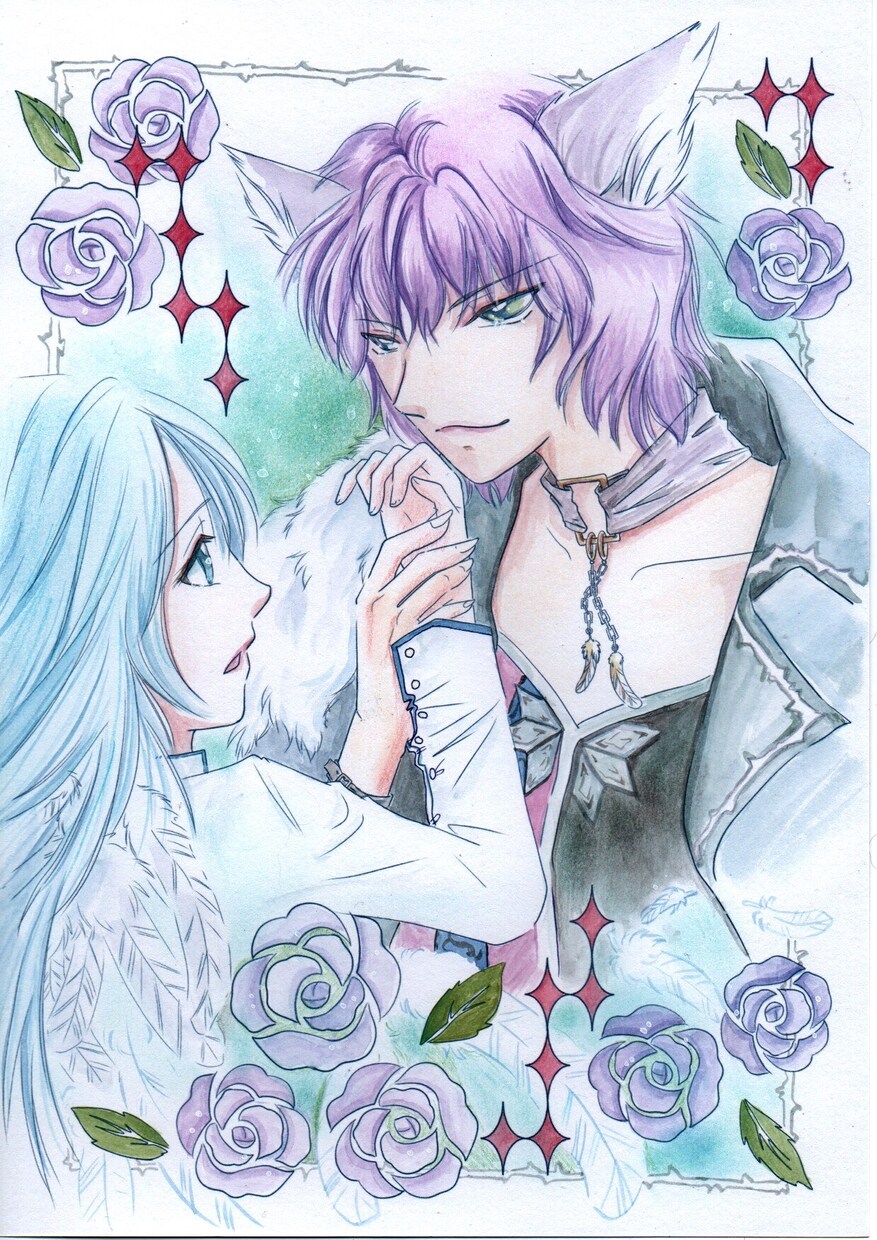 アナログイラスト(基本サイズは葉書)お描きします 個人鑑賞用やプレゼント用にイラストが欲しい方に イメージ3