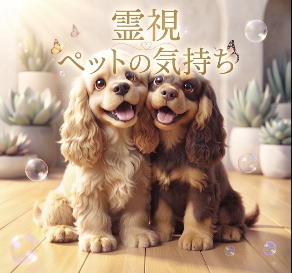 大事なペットちゃんの言葉にならない気持ち霊視します 愛する家族の声にならない心を知り絆を深める鑑定、ヒーリング イメージ1