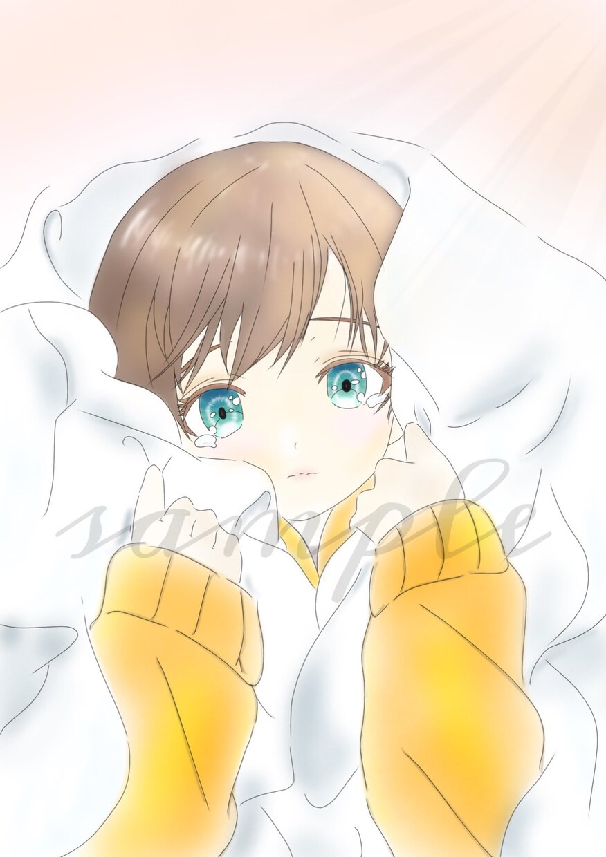 snsで使用できるミニキャラの作成を致します 淡くて可愛いテイストのイラストが得意です！ イメージ8