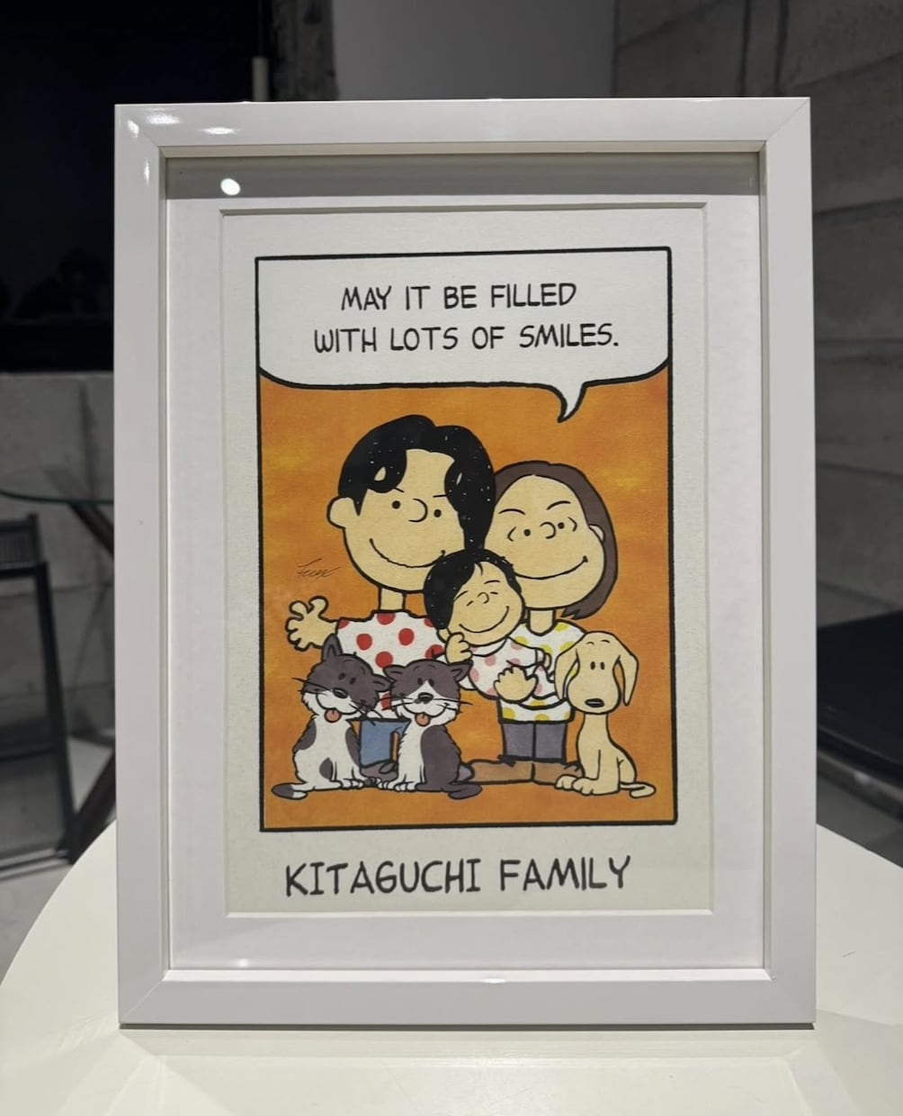 スヌーピー風にウェルカムボードの似顔絵描きます 結婚式のウェルカムボードやプレゼントご注文の方にオススメ！ イメージ7