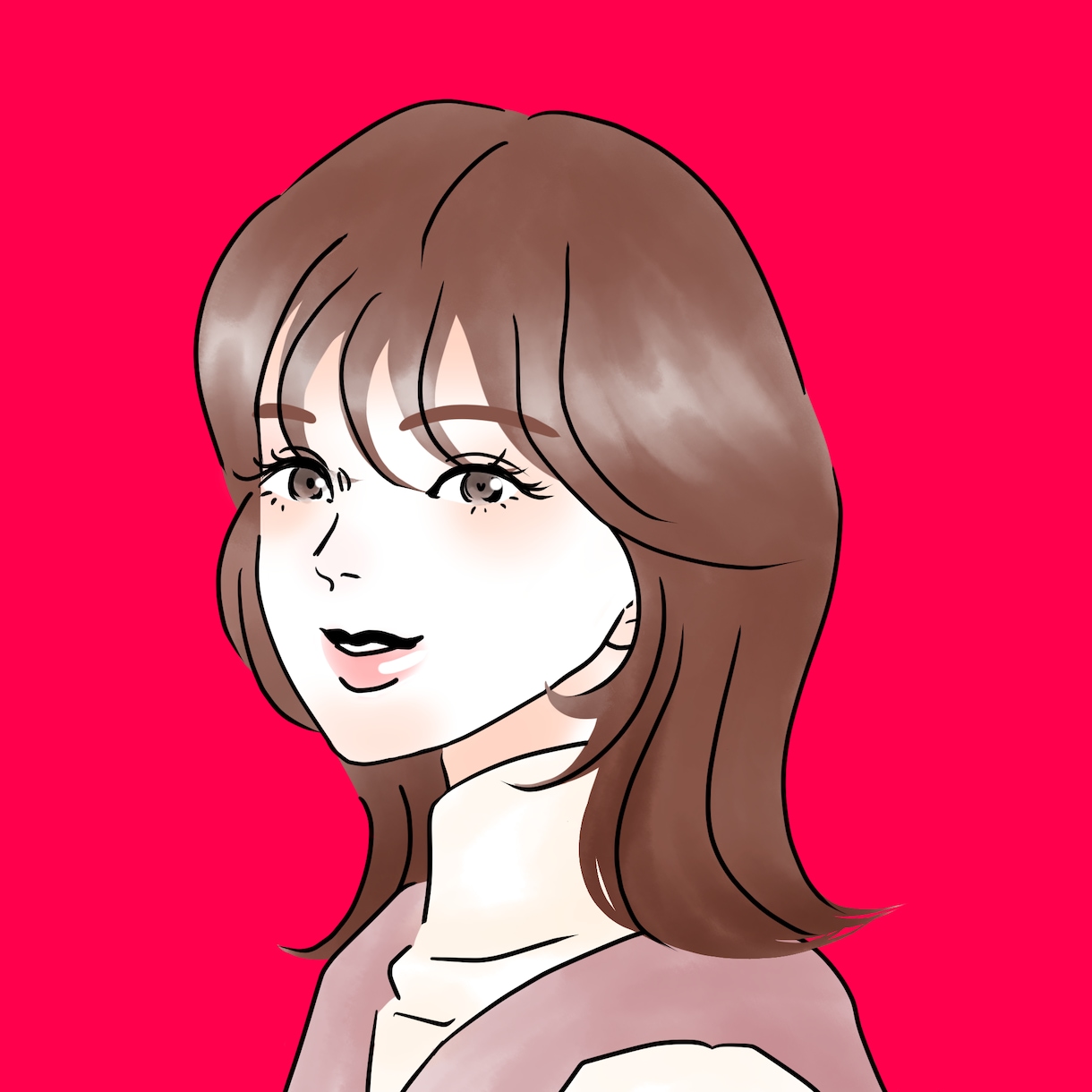 水彩風、柔らかで暖かな雰囲気の似顔絵を制作します アイコンや贈り物、記念日などにおすすめの似顔絵です！ イメージ2