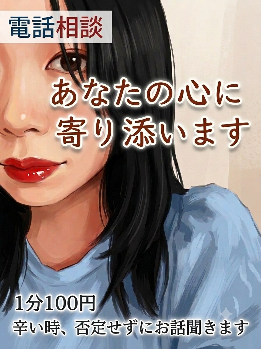 あなたの心に寄り添います 今日会った楽しいこと、悲しかったこと気軽にお話しください。 イメージ1