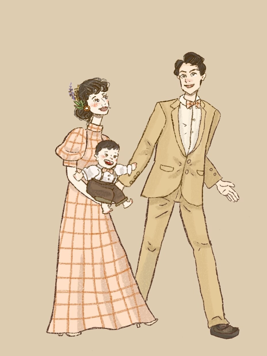 おふたりの絵、描きます カップルやご夫婦、親友同士などふたりの姿をおさめたい方に! イメージ1