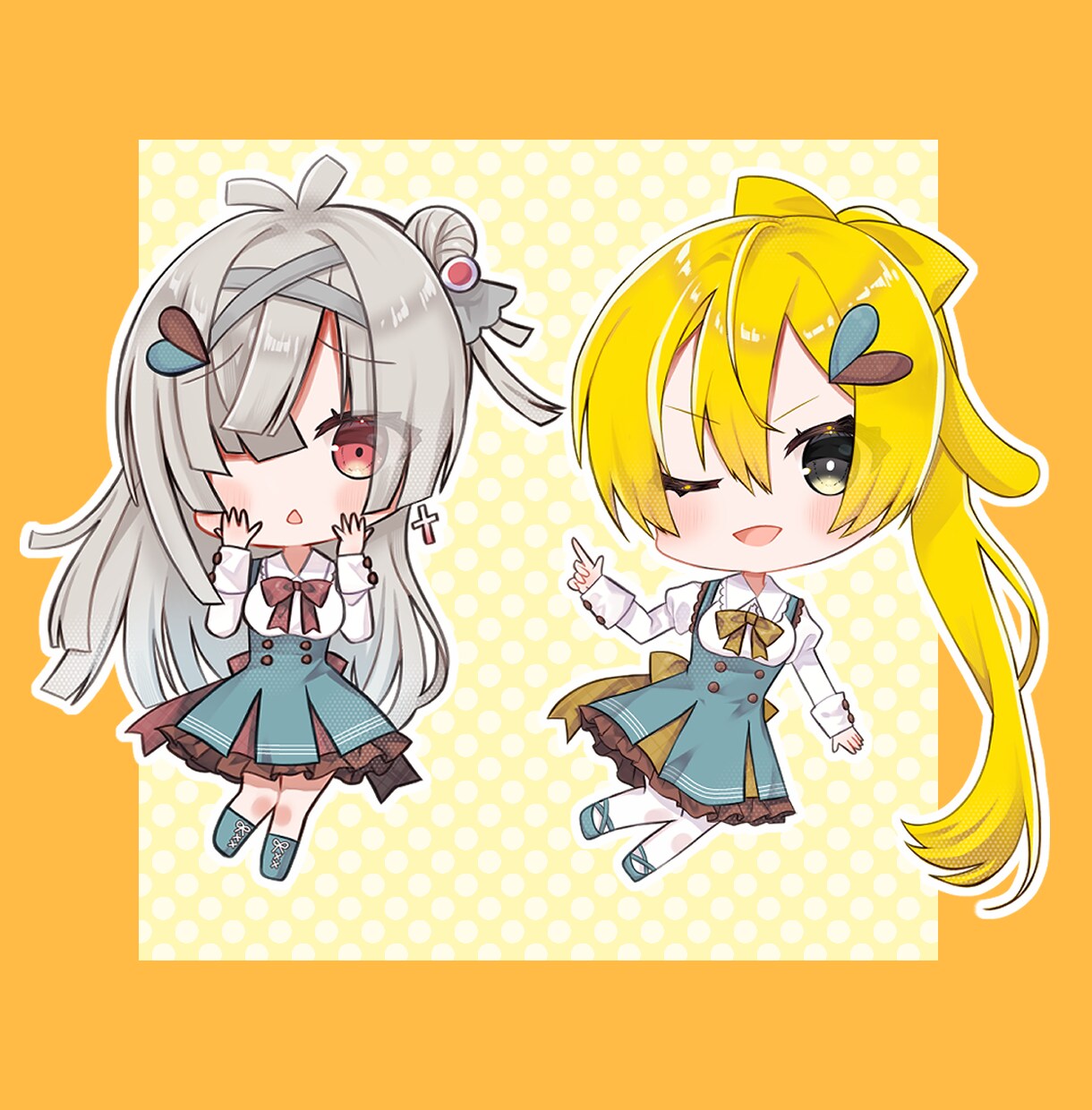 商用利用可！アイコンやグッズ用ミニキャラ描きます ぷにっと可愛いミニキャラをお届けします♪ イメージ4