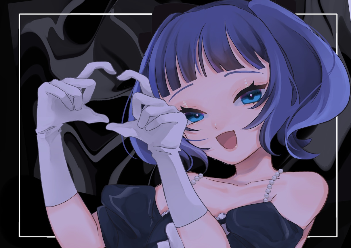 女の子のコテキャ、一枚絵をご提供致します どんなイラスト、デザインでもお任せ下さい！ イメージ3