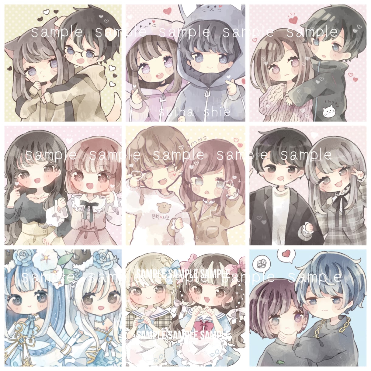 ふわふわかわいいオリジナルのイラストを描きます アイコン以外のイラストも可能です◎ お気軽にご相談ください！ イメージ3