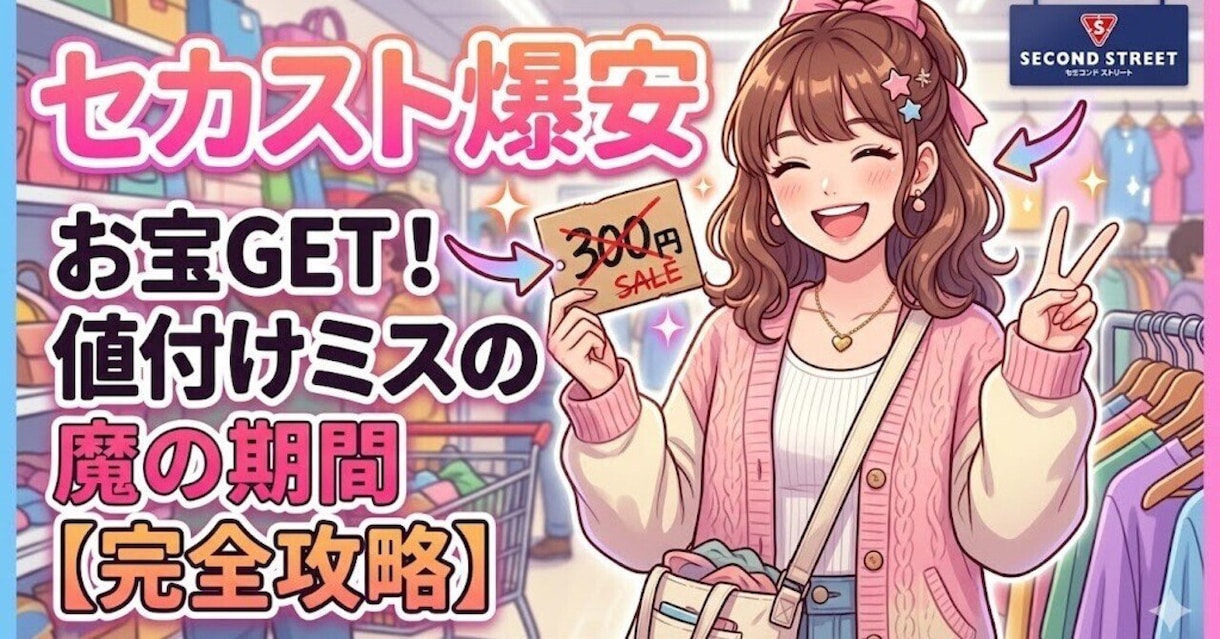 セカスト攻略 値付けミスが多発する魔の期間教えます 爆安商品を見つける3つの裏技っ！ イメージ1