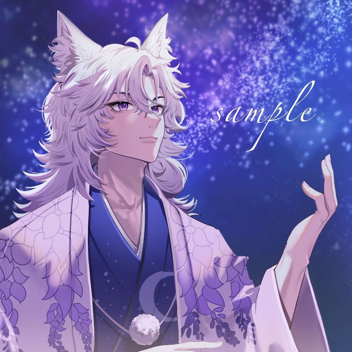 アイコン/グッズ/立ち絵/商用など一枚絵描きます 様々な用途に対応！繊細でキラキラしたイラスト描きます♡ イメージ3