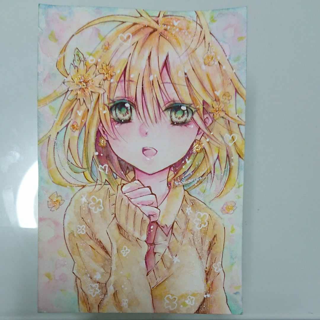 アナログで水彩画やカラーインクで絵を描きます メルカリで50件以上の販売実績柔らかな絵柄多彩な構図 イメージ7