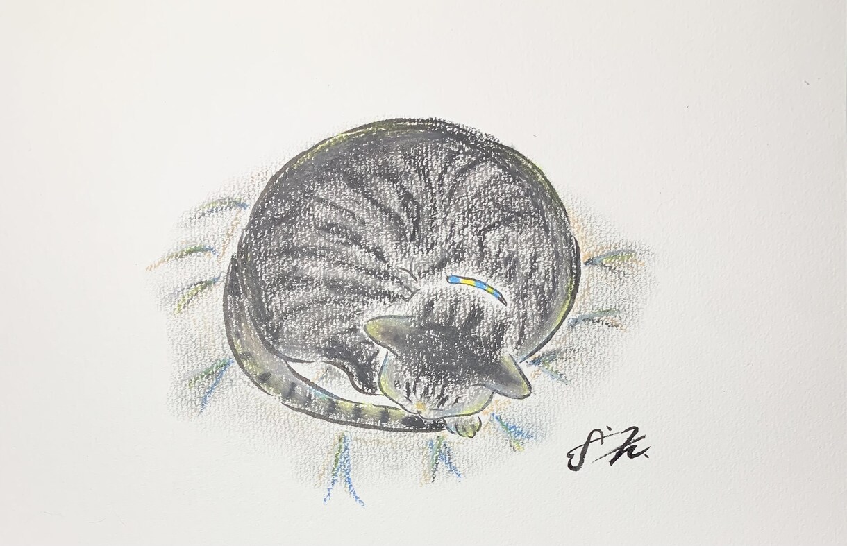 絵本風の優しいペットイラストをお描きします 絵本のタッチで見返したくなる！かわいいペットの姿そのままに！ イメージ7