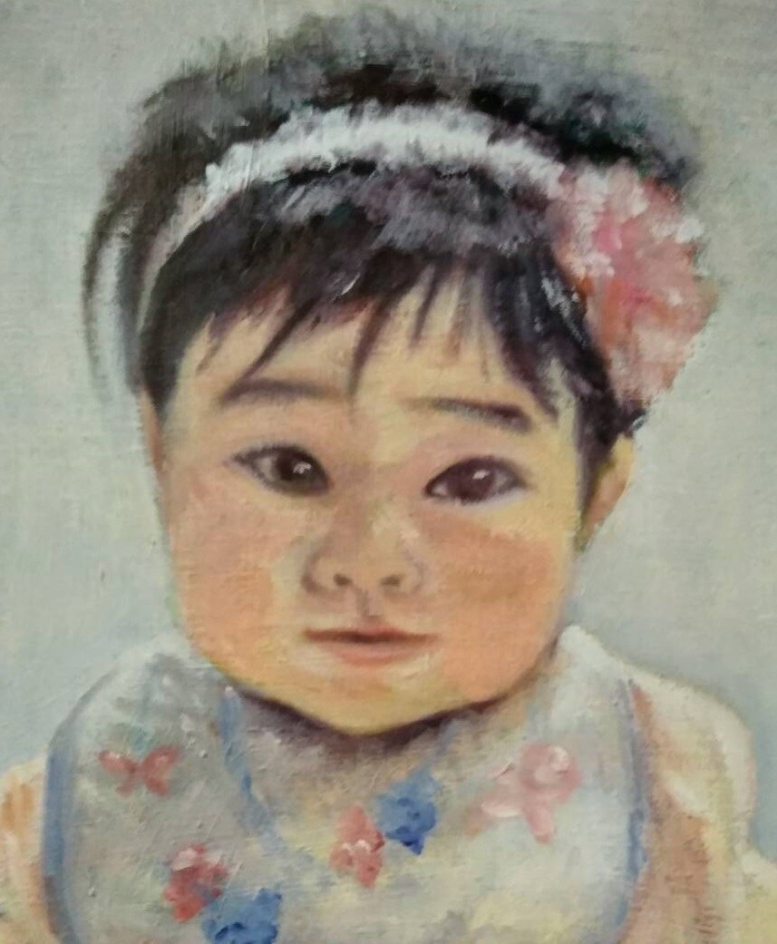 肖像画（油彩／Ｆ４サイズ）を描きます 【プレゼントや自宅用に】大切な方の笑顔を本格油彩で！ イメージ3