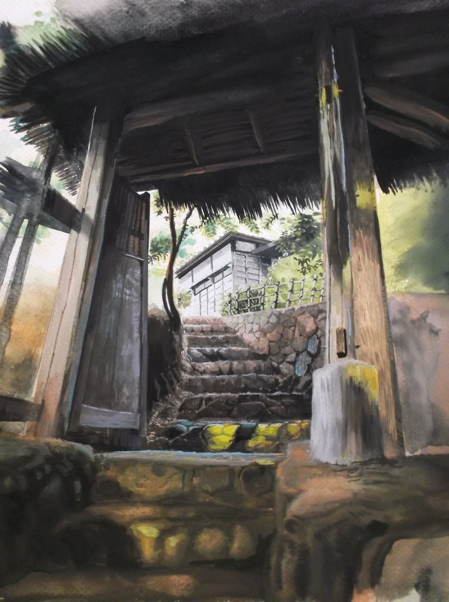 自然描写は、おまかせを！風景画、描きます 手描きの味わいをいかがでしょうか？ イメージ1