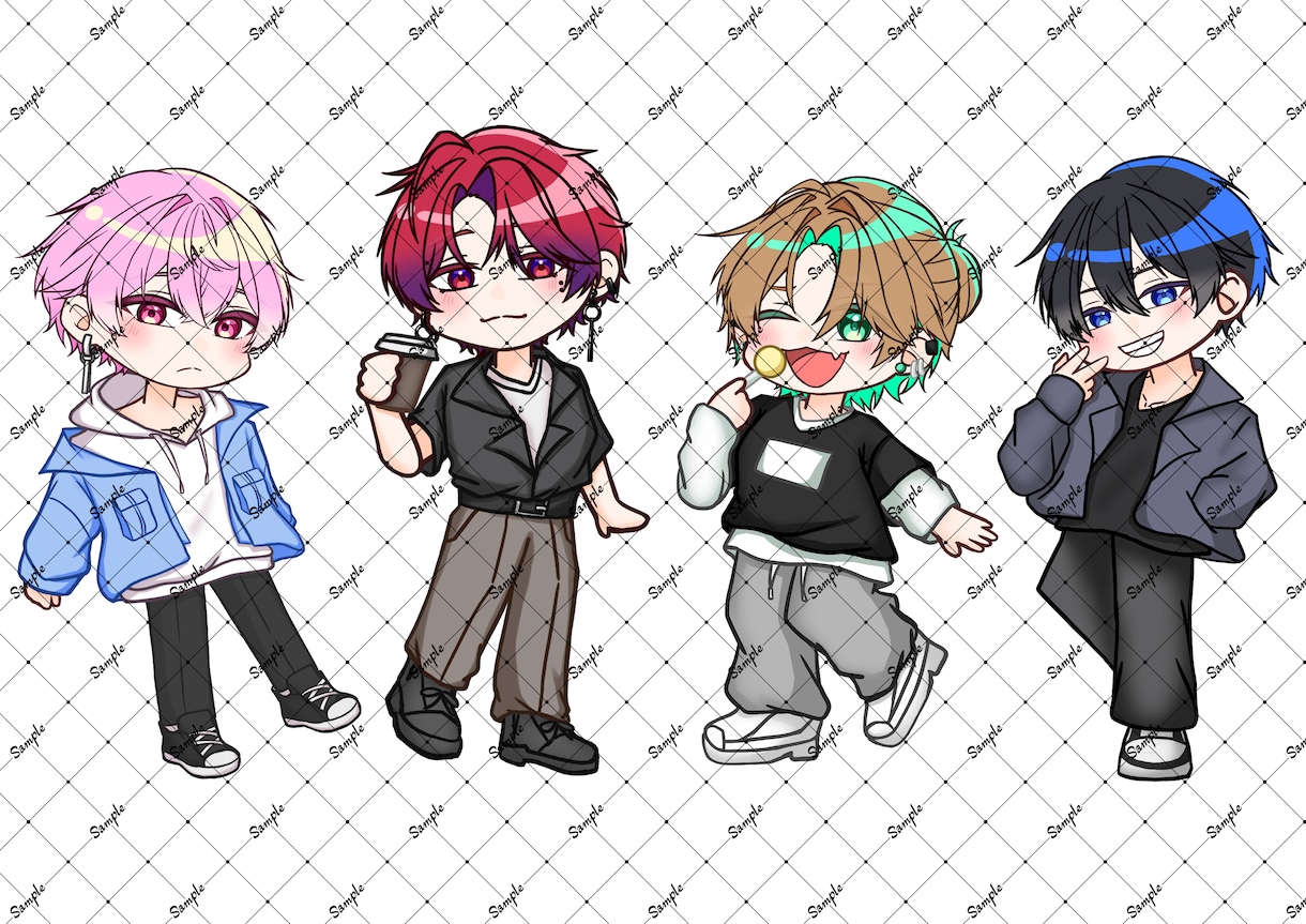 ミニキャライラスト描きます グッズ/アイコン/動画用/LINEスタンプイラストなど イメージ1