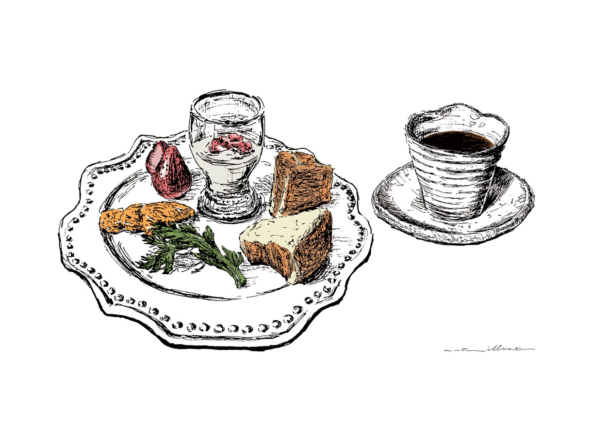 カフェメニューを風合いある線画で描きます 温もり感じる絵で、美味しさを表現しませんか。 イメージ8