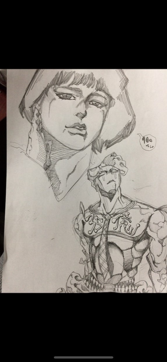 あなたをスタンド使い(ジョジョ風)にします あなたや友人の似顔絵をジョジョ風に仕上げます！(郵送可能) イメージ3