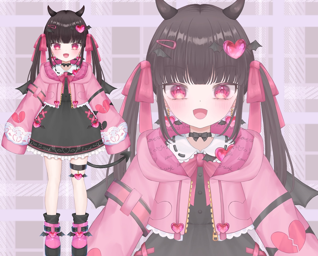 Vtuber用、IRIAM用立ち絵制作致します 可愛いキャラクターお描きします イメージ2