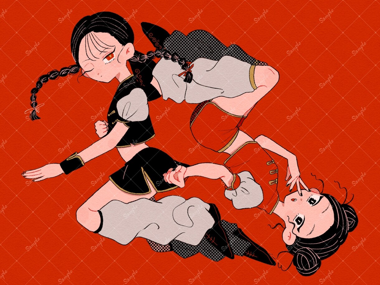 シンプルでキャッチーなイラストを描きます 抜け感のある絵柄と配色で、印象に残るイラストを描いています。 イメージ3