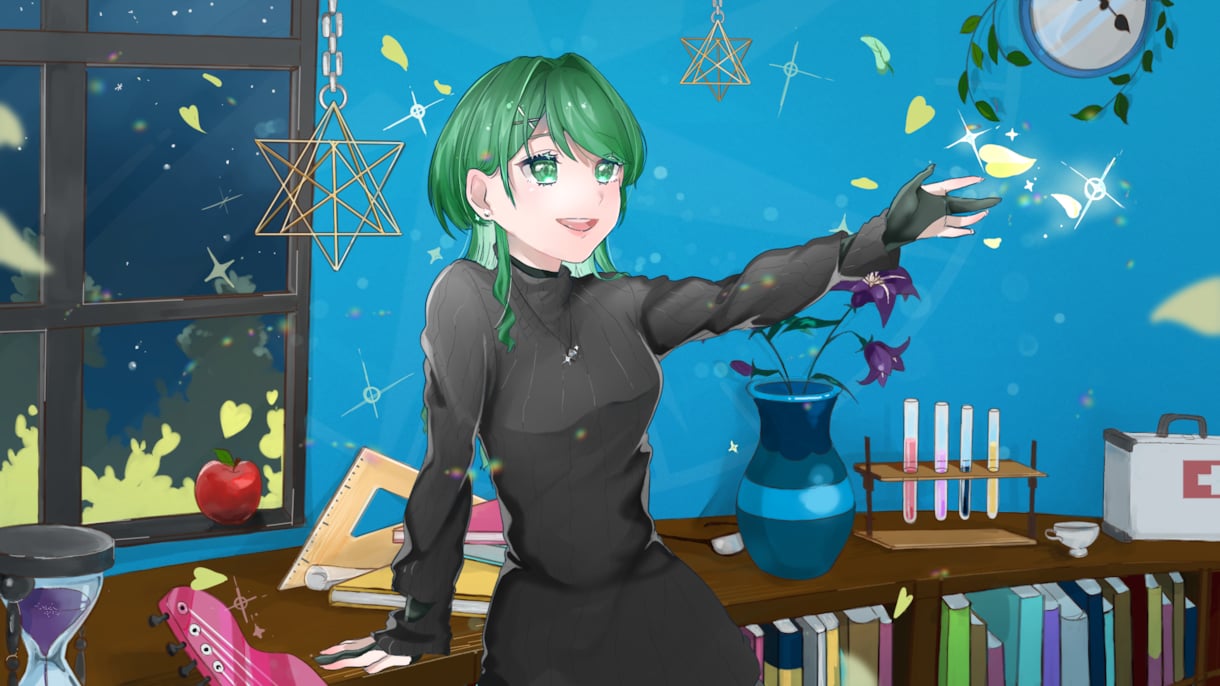 MV一枚絵やアイコンイラスト承ります 商業利用可！現役美術学生があなただけのイラストを制作します！ イメージ1