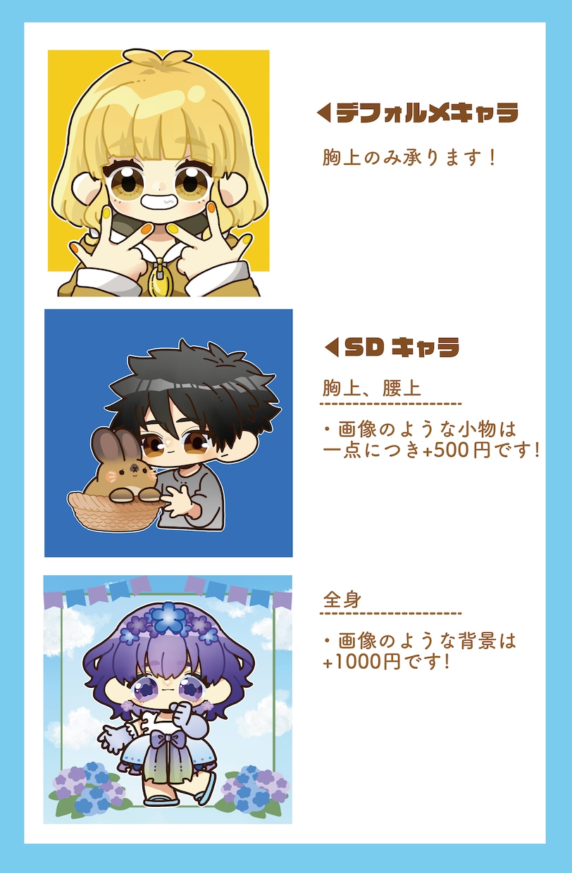 かわいいアイコン・イラスト描きます 修正何度でも◎！SNSなどにご活用ください！ イメージ2