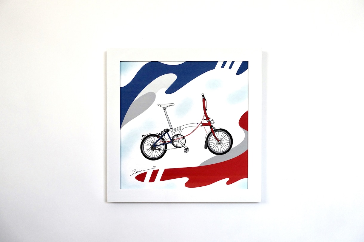 あなたの愛車をアート作品にします あなたの自転車をアート作品にしてオリジナルフレームに額装 イメージ3