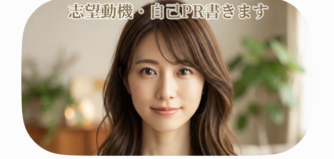 志望動機やPRなど作成します あなたの強みを言語化・文章化します。 イメージ1