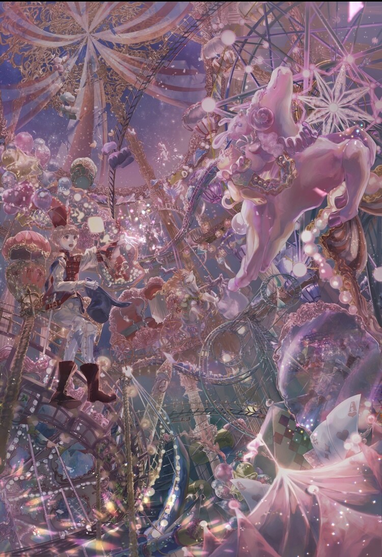 キラキラで可愛い1枚絵・イラスト描きます 繊細で可愛い1枚絵、新ビジュアル、アイコンなどが必要な人へ イメージ1