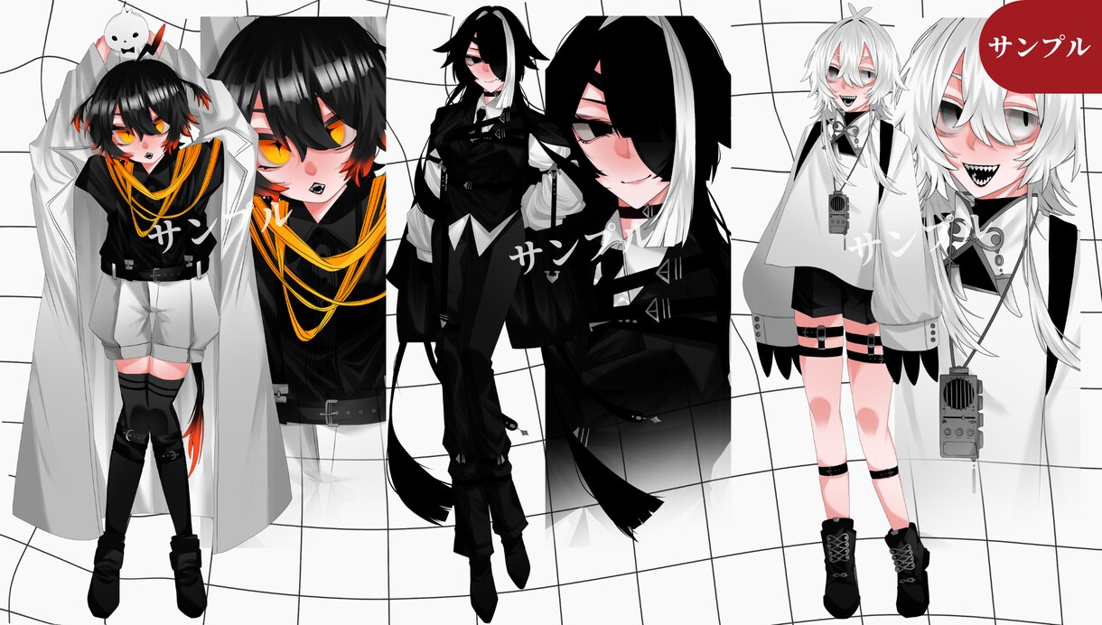 シンプルで使いやすい立ち絵描きます TRPG / 創作企画向けの立ち絵を描きます！ イメージ7