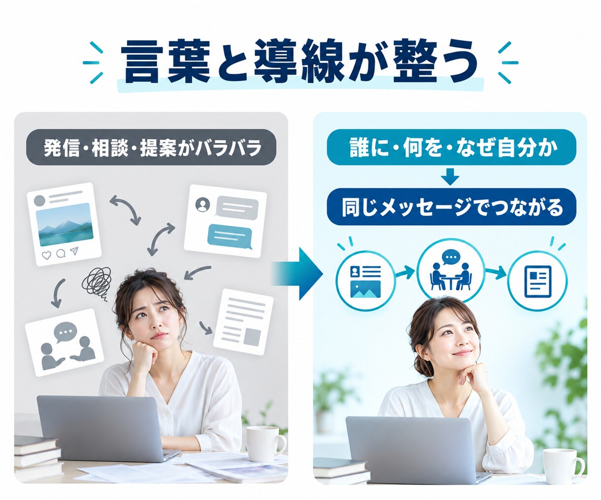 過去顧客の声から選ばれる理由を言語化します 発信・相談・提案に使える言葉と導線まで完成 イメージ3