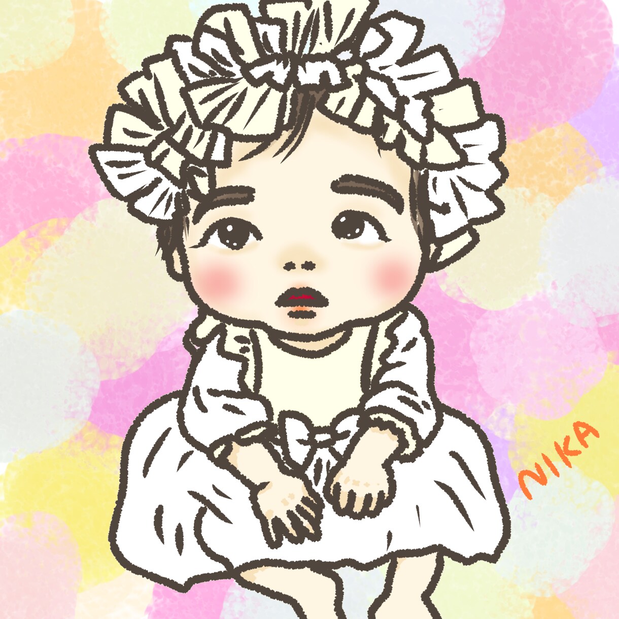 商用利用可　可愛い似顔絵を描きます プレゼントにも大人気！ふんわり可愛い似顔絵です！！ イメージ5