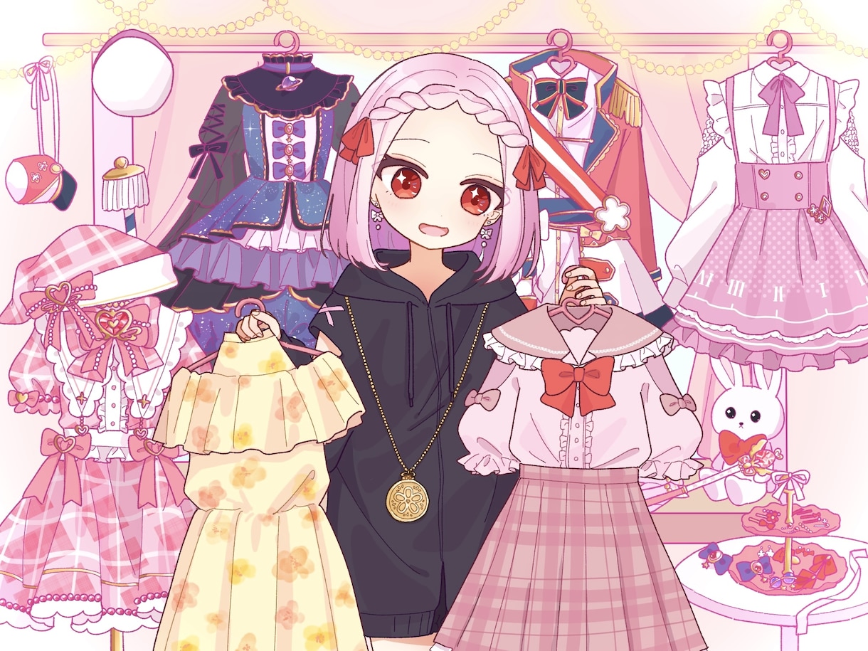 ポップでかわいいイラストお描きします アイコン・立ち絵・サムネイル等、幅広く対応！ イメージ3