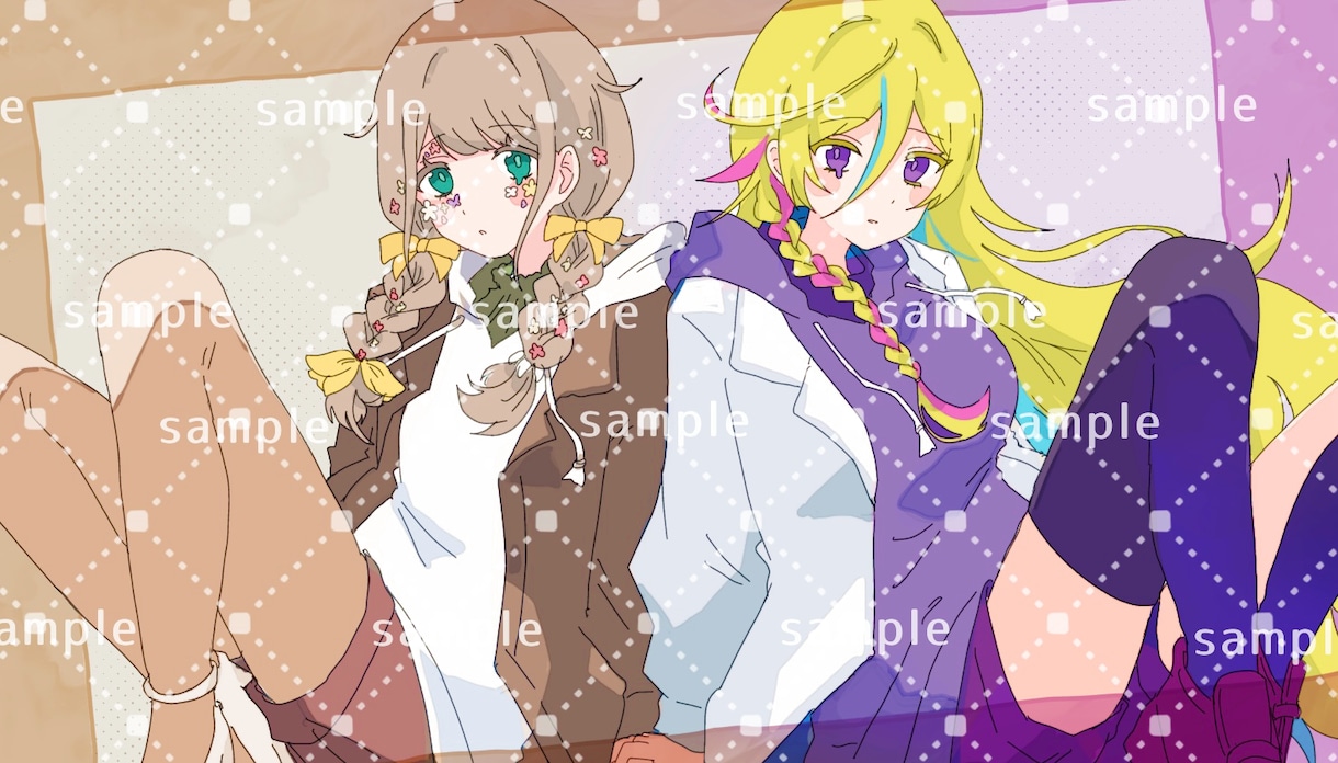 かわいいイラスト描きます 動画のサムネイルや立ち絵など描きます! イメージ1