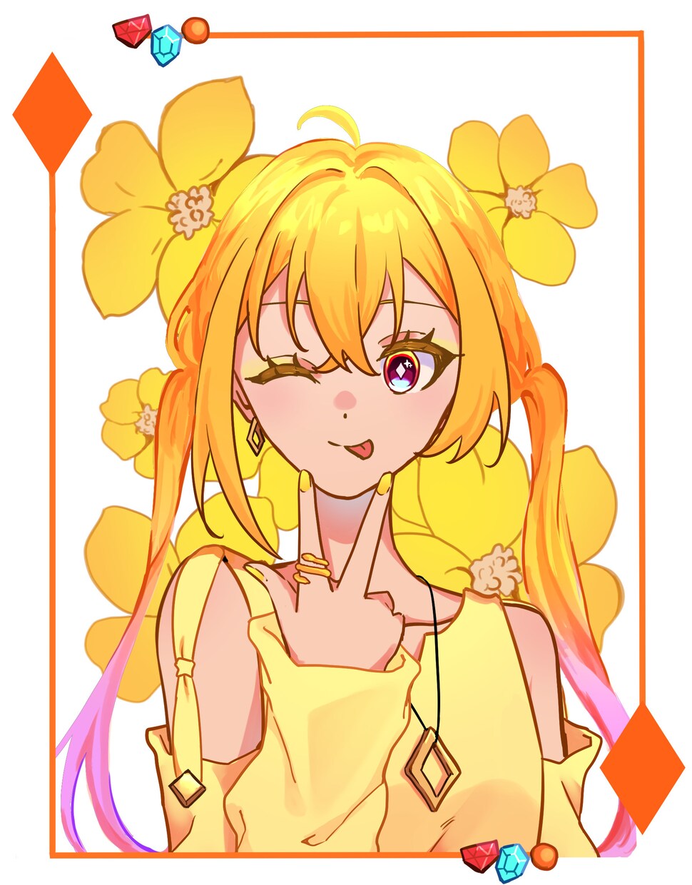 パキッとした雰囲気のイラスト描きます お値段3000円から！アイコンYouTubeサムネイラスト イメージ2