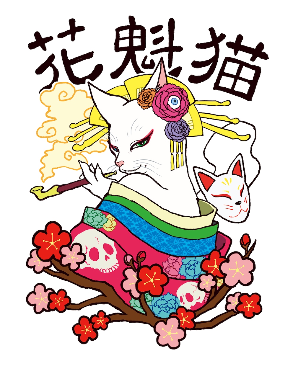 猫×和オリジナルイラスト制作します Japanese-style cat artwork. イメージ1